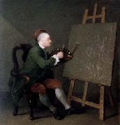 William Hogarth Hogarth Painting the Comic Muse oil painting on canvas